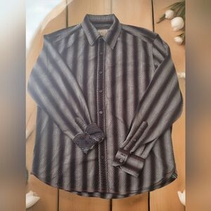 Vintage Italia Long Sleeve Dress Shirt Contrast Cuff Sz L